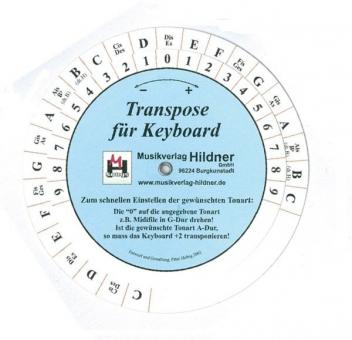 Transponierscheibe für Keyboard 