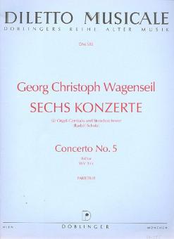 Concerto Nr. 5 B-Dur für Orgel und Streichorchester (ohne Viola) 