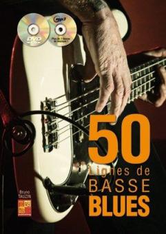 50 Lignes Basse Blues Gtr Bk/Cd/Dvd 