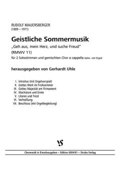 Geistliche Sommermusik 