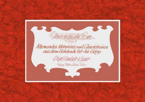 Musik aus dem alten Bern Heft 4 