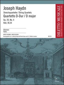 Streichquartett D-Dur Hob. III:34 op. 20/4 