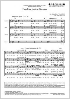 Exsultate justi in Domino Standard