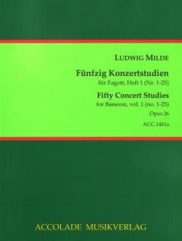 50 Konzertstudien op. 26 - Heft 1 (Nr. 1-25) 