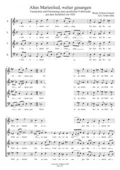 Altes Marienlied, weiter gesungen 
