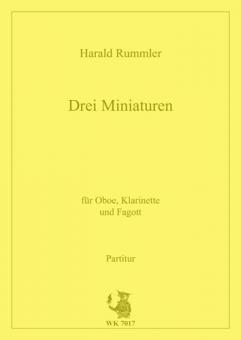Drei Miniaturen für Oboe, Klarinette und Fagott 