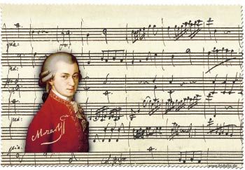Brillenputztuch - Mozart 