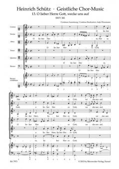 O lieber Herre Gott, wecke uns auf SWV 381 Standard