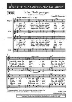 In der Nacht gesungen GeWV 24 Standard