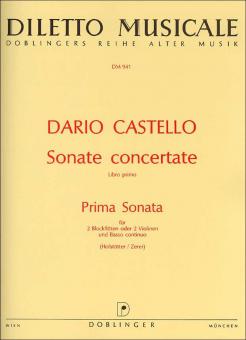 Prima Sonata in C Sonate concertate, Libro primo 