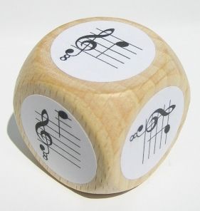 Notenwürfel für Gitarre 