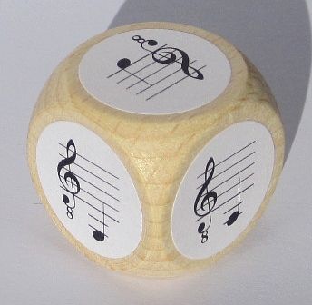 Notenwürfel für Gitarre 
