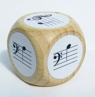 Notenwürfel für Klavier 
