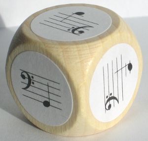Notenwürfel für Klavier 