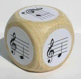 Notenwürfel für Klavier 