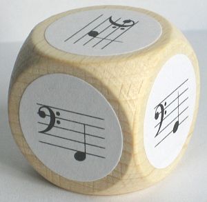 Notenwürfel für Klavier 