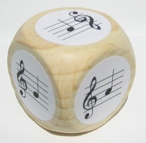 Notenwürfel für Klavier 