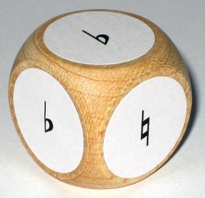 Vor-/Versetzungszeichenwürfel 