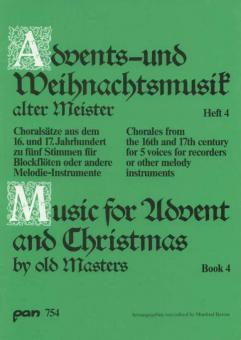 Advents- und Weihnachtsmusik alter Meister Heft 4 
