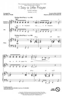 I Say A Little Prayer Standard