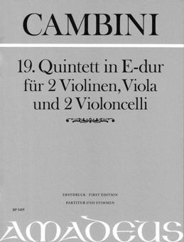 19. Quintett in E-dur 