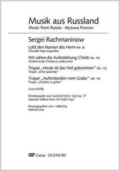 Ganznächtliche Vigil op. 37 - Nr. 8, 10, 13 und 14 