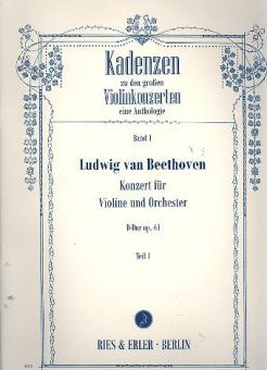 Kadenzen zu gr. Violinkonzerten eine Anthologie, Band 1 Teil 1 op. 61 