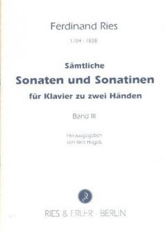 Sämtliche Sonaten und Sonatinen f. Klavier 2ms. Band III 
