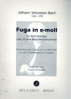 Fuga für fünf Streicher e-Moll 