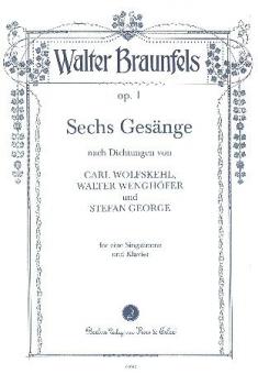 6 Gesänge op. 1 