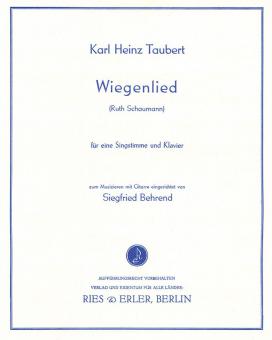 Wiegenlied nach Ruth Schaumann 