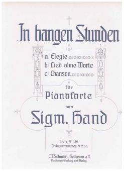 In bangen Stunden op. 15 