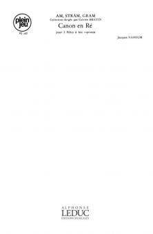 Jacques Nahoum: Canon in D 