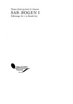 Thomas Alvad & Sven-G Asmussen: SAB-Bogen 1 
