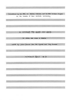 A Hymne To God My God, Op.21 