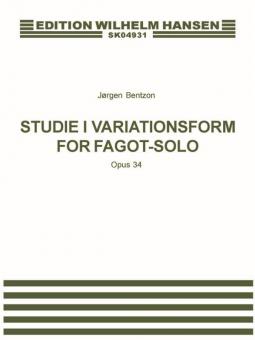 Studie i Variationsform For Fagot Solo Op. 34 