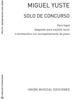 Solo De Concurso For Euphonium And Piano 