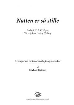 C. E. F. Weyse - Natten Er Sa Stille 