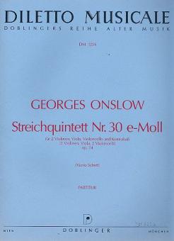 Streichquintett Nr. 30 e-Moll Op. 74 