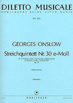 Streichquintett Nr. 30 e-Moll Op. 74 
