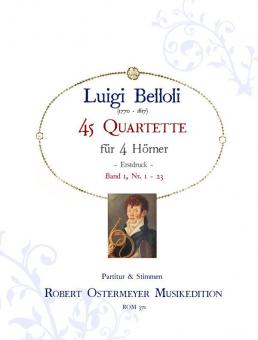 45 Quartette für 4 Hörner 1 (Nr. 1 - 23) 
