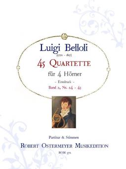 45 Quartette für 4 Hörner 2 (Nr. 24 - 45) 