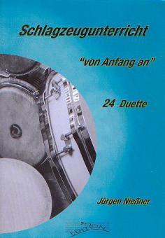 Schlagzeugunterricht 'von Anfang an' - 24 Duette 