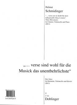 verse sind wohl für die Musick das unentbehrlichste 