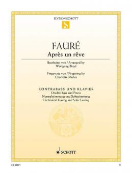 Après un rêve op. 7/1 Standard