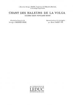 X: Chant Des Haleurs De La Volga 