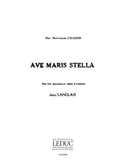 3 Prieres No 2: Ave Maris Stella 