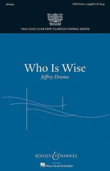 Who Is Wise? 