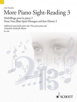 Neue Vom-Blatt-Spiel-Übungen auf dem Klavier 3 Standard