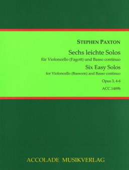 Sechs leichte Solos Op. 3 Band 2 